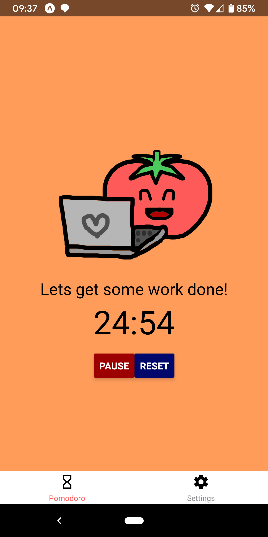 Cute Pomodoro Work Mode