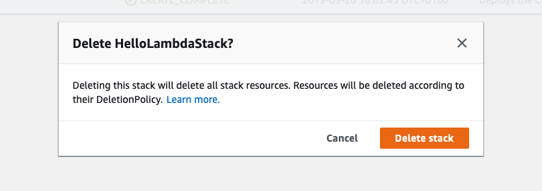 Delete Stack