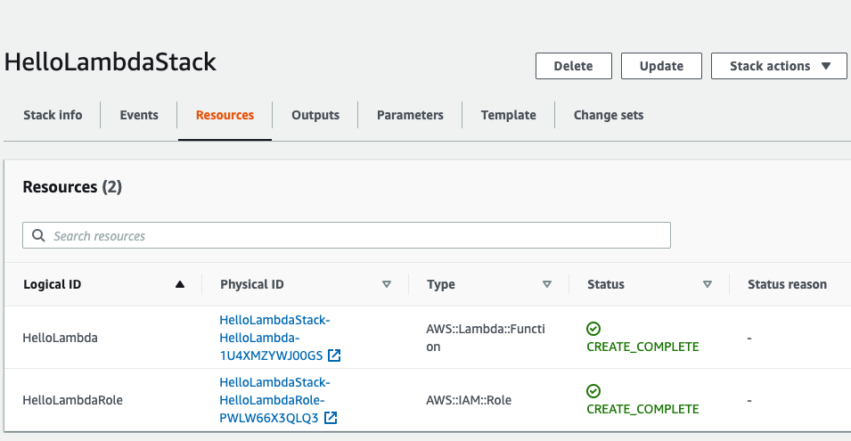 Stack Resources